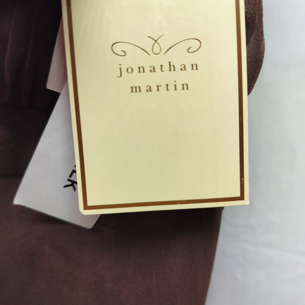 Jonathan Martin 100% Silk Brown Fairycore Romantic Midi Dress Size 10 Cottagecor - Picture 7 of 10